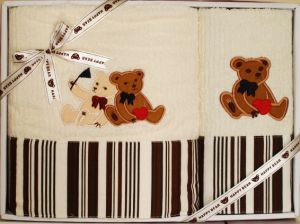 Набор махровых полотенец 32273В, Happy Bear ― Фабрика Сна