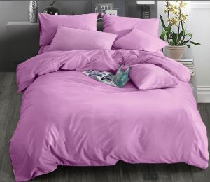 Постельное белье сатин однотон Pink Lilac, Word of Dream ― Фабрика Сна