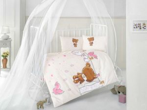 купить Постельное белье в детскую кроватку TEDDY девочка