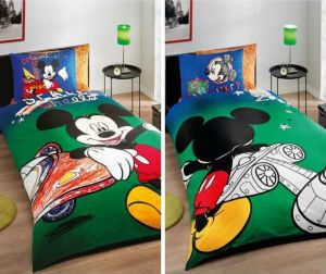 Комплект двухстороннего детского постельного белья DISNEY Mickey Space Wheels,TAC ― Фабрика Сна